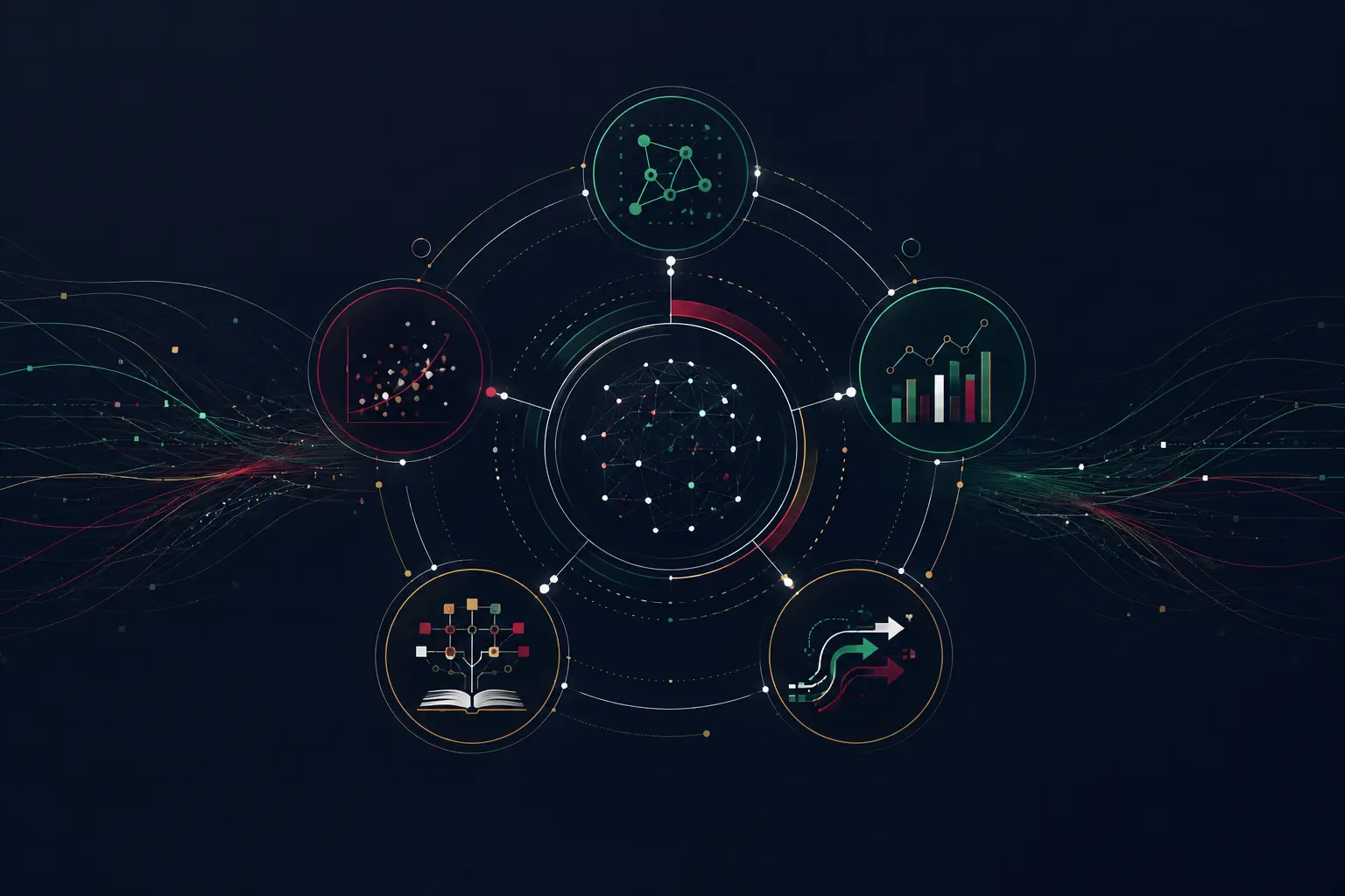 AI, data science, business intelligence, and digital transformation visual